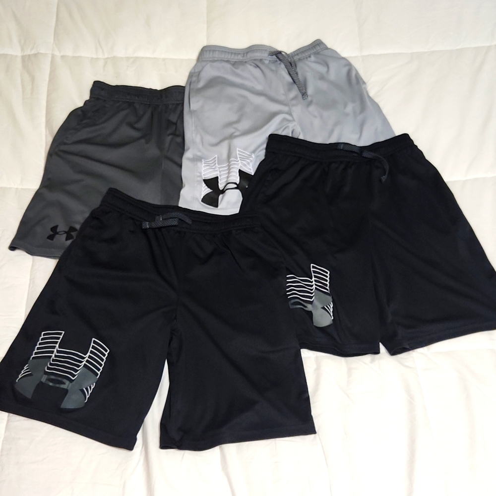 4 pairs youth large athletic shorts